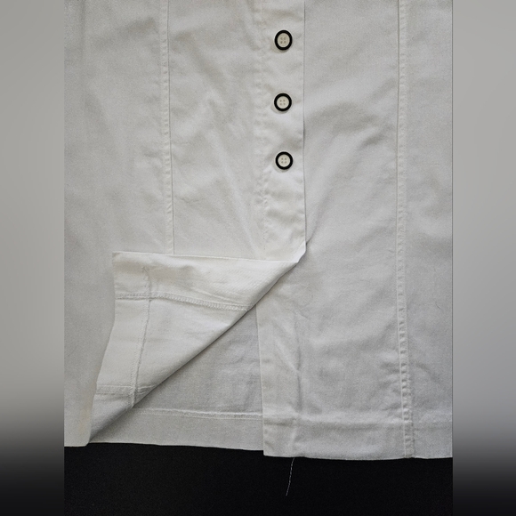 Vintage - NWT - Cotton Stretch Courtenay White Skirt - Size 12 - Picture 5 of 10